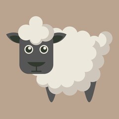 Cute Sheep Farm Animal Illustration © Jegos