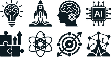 Fototapeta premium Artificial Intelligence and Technology Vector illustration