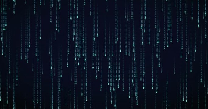 Devanagari characters cascade down in a slow, layered matrix rain animation with a deep violet hue.