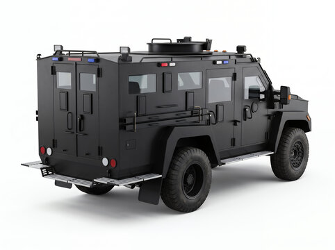 Lenco BearCat armored vehicle rear view studio product shot security and tactical use