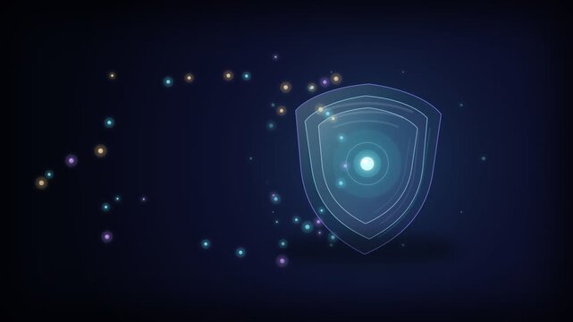 abstract background with glowing lights