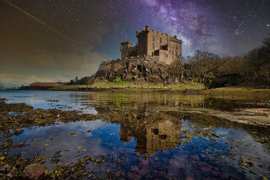 Dunvegan Castle on the Isle of Skye in Scotland