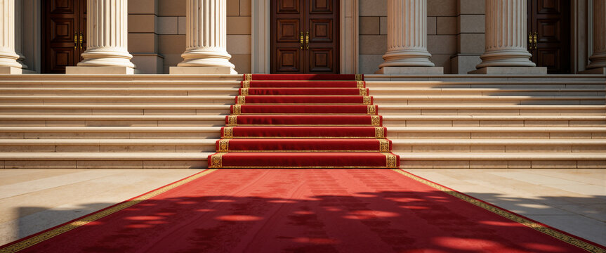 Single red carpet rolled out on parliament steps for official summer session reopening ceremony website presentations
