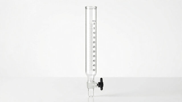 Glass laboratory volumetric pipette with 50ml measurement scale