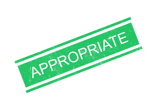 Green rubber stamp with appropriate approval text
