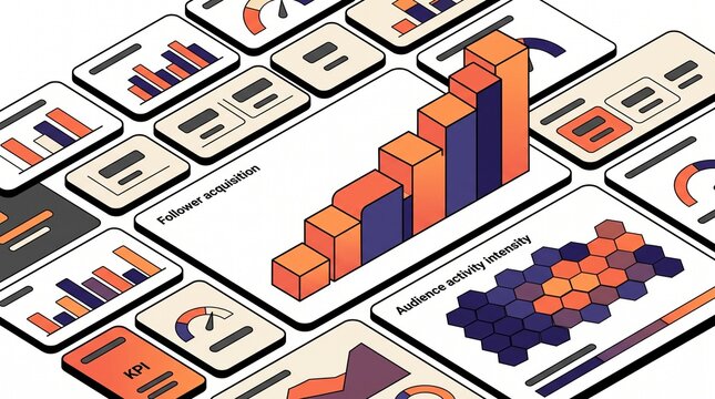 SaaS dashboard display showing growth analytics