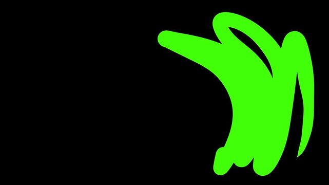 hand drawn scribble brush stroke design on black background animation
