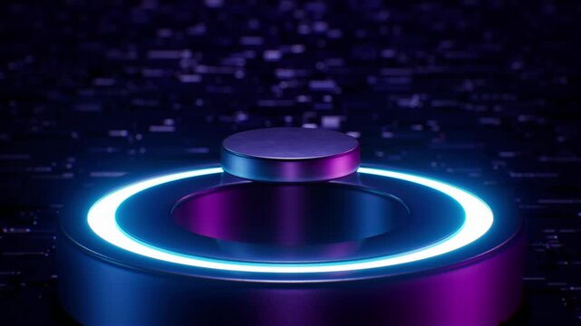 Glowing Neon Light Superconductivity Object