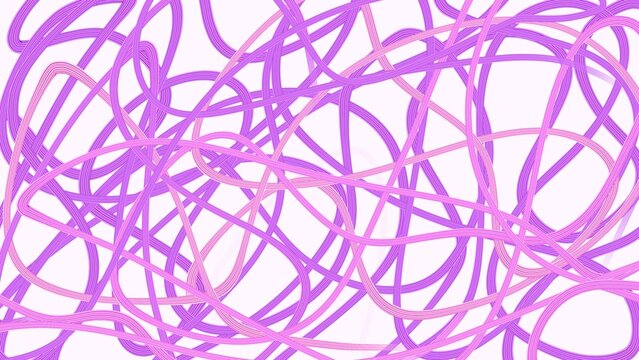 Abstract Purple Pink Scribble Line Background Layered Violet Magenta Hand Drawn Doodle Texture Dynamic Tangled Loop Pattern Aesthetic Poster Banner Wallpaper Cover Printing Copy Space
