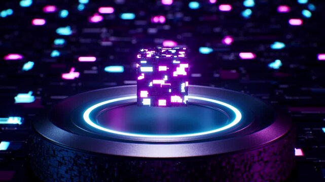 Sci Fi Cube Superconductor VJ Loop