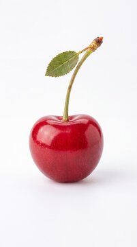 cherry on white background