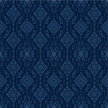 Geometric ethnic flower oriental ikat seamess pattern traditional Design for background, carpet, freehand art, wallpaper, clothing, wrapping, Batik, fabric, Paisley, Vector illustration, Pattern Thai 