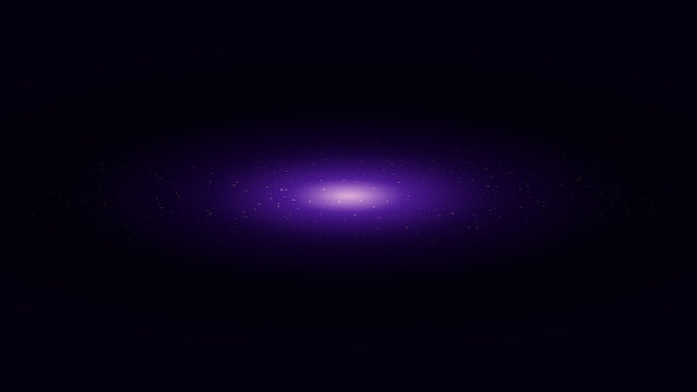 Bright purple elliptical galaxy illustration isolated on a dark transparent background