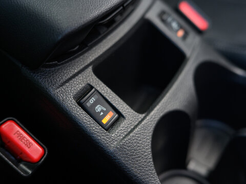 Detailed view of vehicle heated seat control