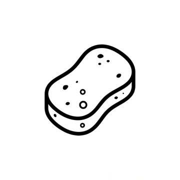 vector illustration of a cleaning sponge