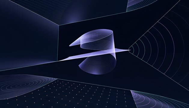 AI Computer Vision and Image Recognition Technology Background