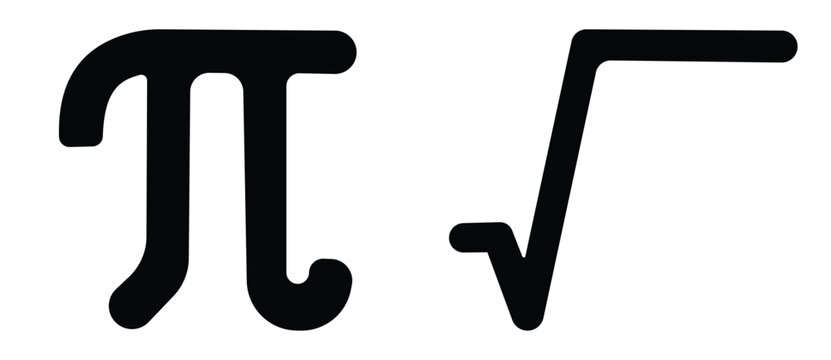 Set of mathematical symbols and equations for science, education, and abstract concepts	
