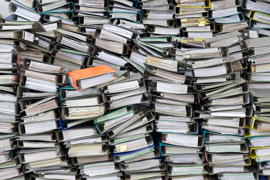 Pile of office files