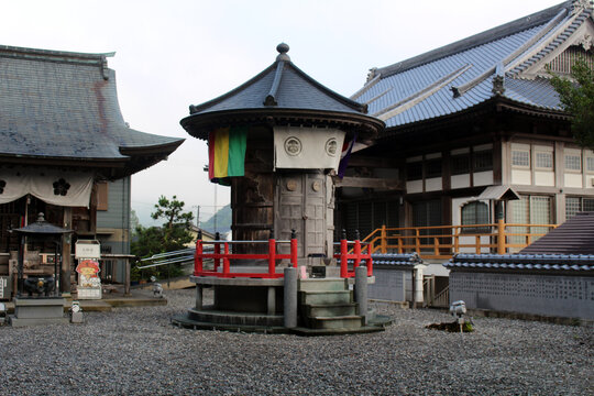 Daishido Hall and Octagonal Structure at Iwamotoji Temple 37 on Shikoku Henro Pilgrimage, Kochi 2026