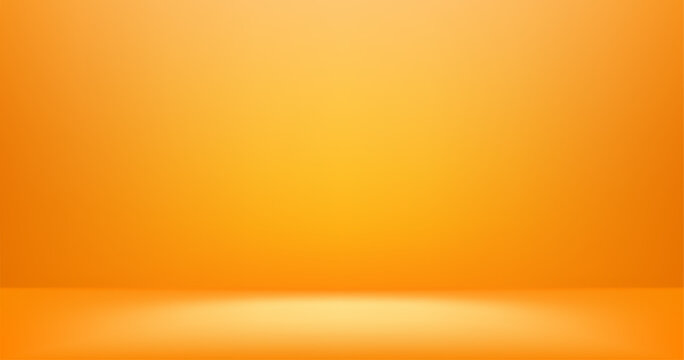 Yellow gradient studio background with soft golden light. Vector illustration bg for luxury product display and professional photography presentations