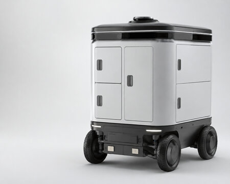 Autonomous Delivery Robot With Secure Compartment Cabinet