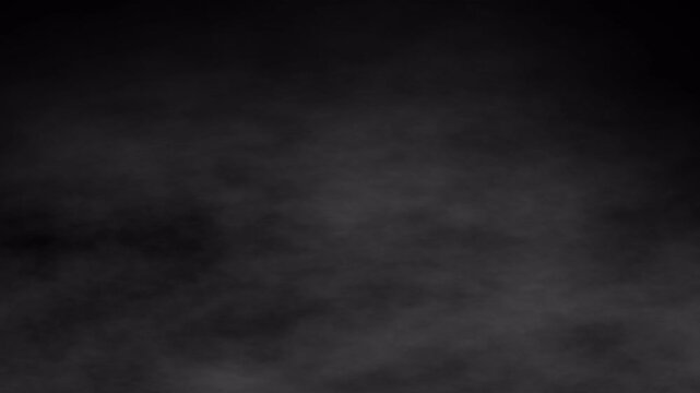 Dust smoke storm moving fast on black background. Gray smoke moving on black background. Alpha chanel in. 4K Video