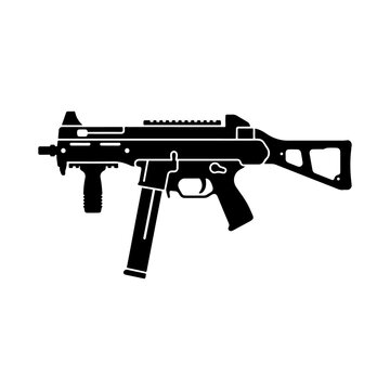 assault rifle vector illustration