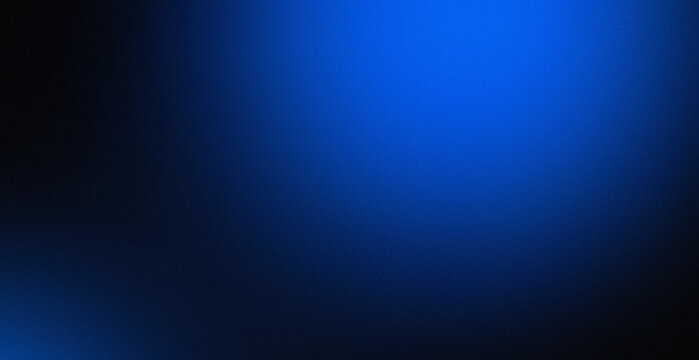 Abstract dark blue gradient background with smooth light transition and grainy texture
