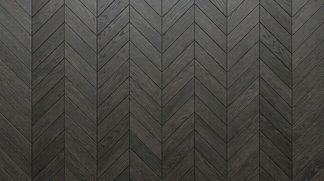 Detailed Oak Wood Chevron Parquet Floor Surface