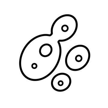 Yeast icon, black glyph vector symbol for web and app interface design