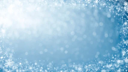 Christmas background with snowflakes. Winter sky © Mariusz Blach