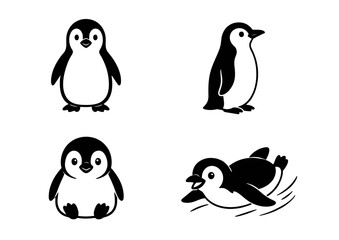 Fototapeta premium penguin icons.ai
