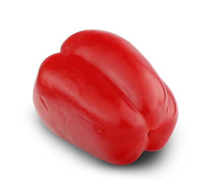 a single red bell pepper