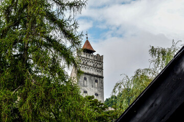 Bran castle in the city Rucar-Bran Romania  © Darius