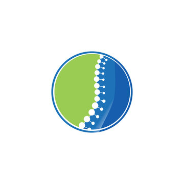 Abstract medical logo representing spine health and wellness.