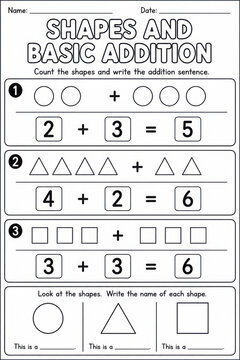 Addition and subtraction maze puzzle worksheet for kids math activity line art