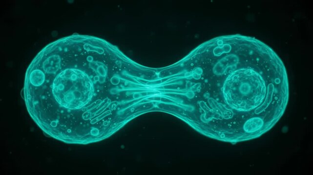 Eukaryotic Cell Mitosis and Cleavage Microscopic View