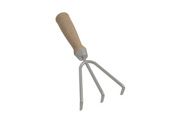 Fototapeta premium Hand Garden Fork Mockup for Gardening Product Branding