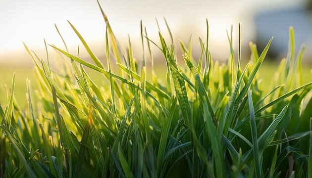 close up inspection revealing the health of st augustine grass blades
