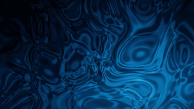 Organic flowing deep oceanic blue waves with sweeping cyan light leaks and soft ambient glow on 1080p canvas with 6-second seamless loop.