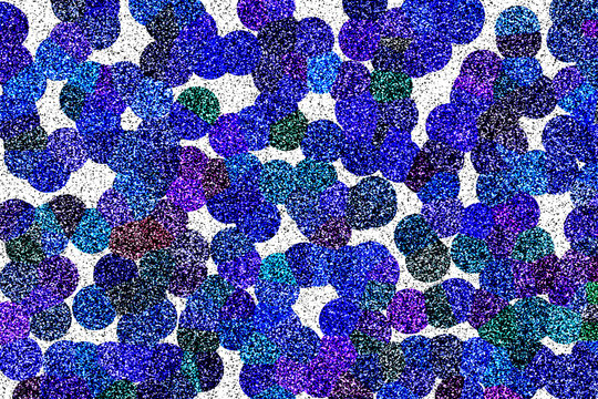 Abstract blue circles pattern with dark and light dots and textured round shapes in a creative artistic background design for modern digital art projects or wallpaper decoration for home and office