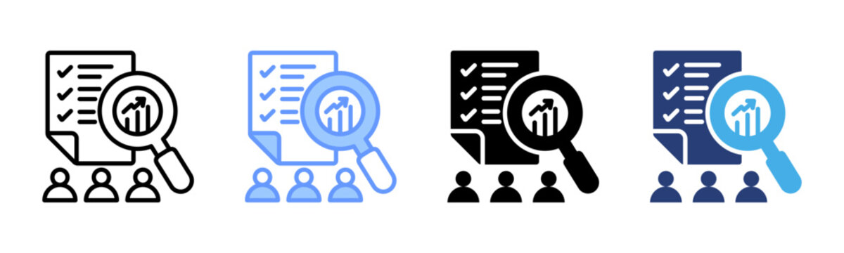 Benchmarking icon set multiple style collection