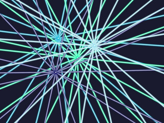 Fototapeta premium Glowing Light Beams Energy Abstract Digital Art