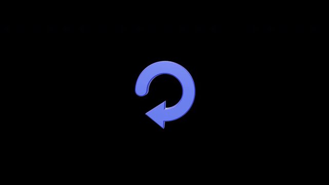 3D Refresh Arrow Rotation Animation Loop