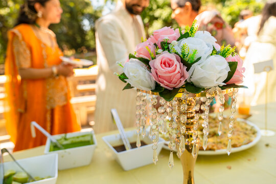 catered indian food at event