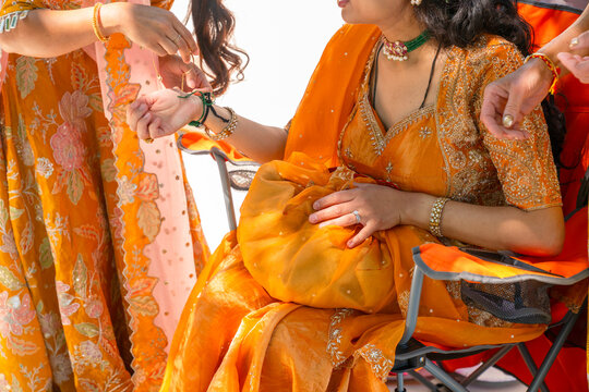 traditional Indian baby shower ritual