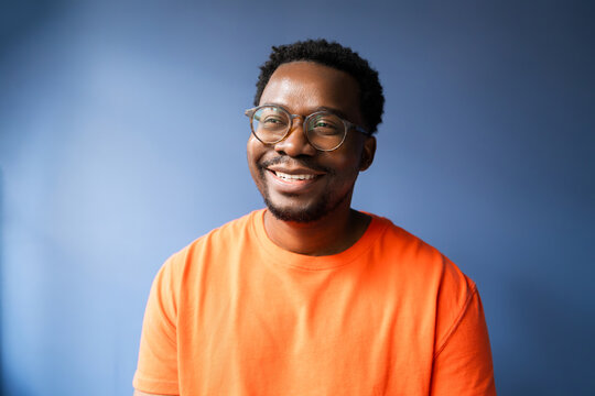 Happy Black Male studio portrait