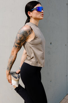 A focused portrait capturing flexibility and athletic drive.