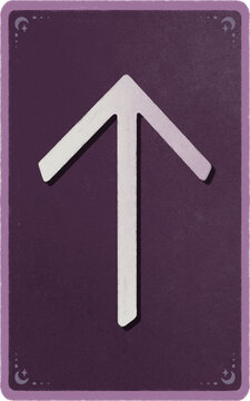 Tiwaz Elder Futhark Rune Card - Norse Oracle Card Illustration