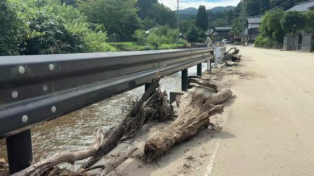 大雨被害 河川氾濫のイメージ